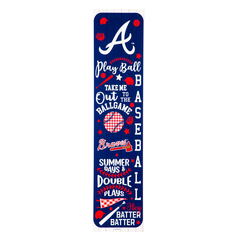 Atlanta Braves, Spring Seasonal Leaner, 46" Double Sided