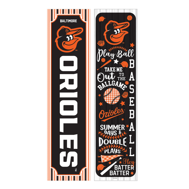 Baltimore Orioles, Spring Seasonal Leaner, 46" Double Sided