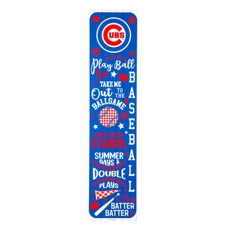 Chicago Cubs, Spring Seasonal Leaner, 46" Double Sided