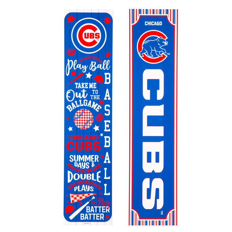 Chicago Cubs, Spring Seasonal Leaner, 46" Double Sided