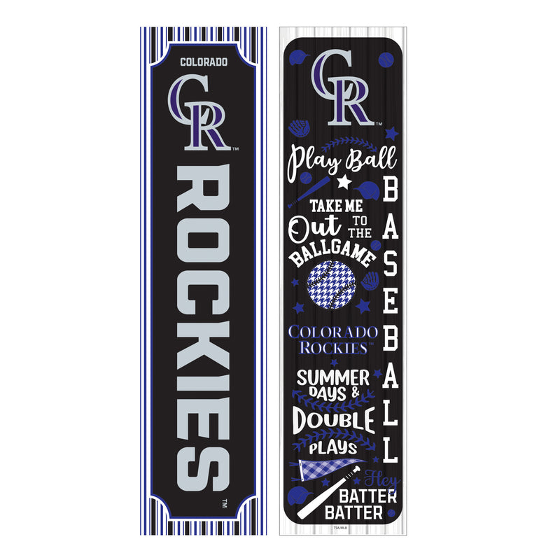 Colorado Rockies, Spring Seasonal Leaner, 46" Double Sided