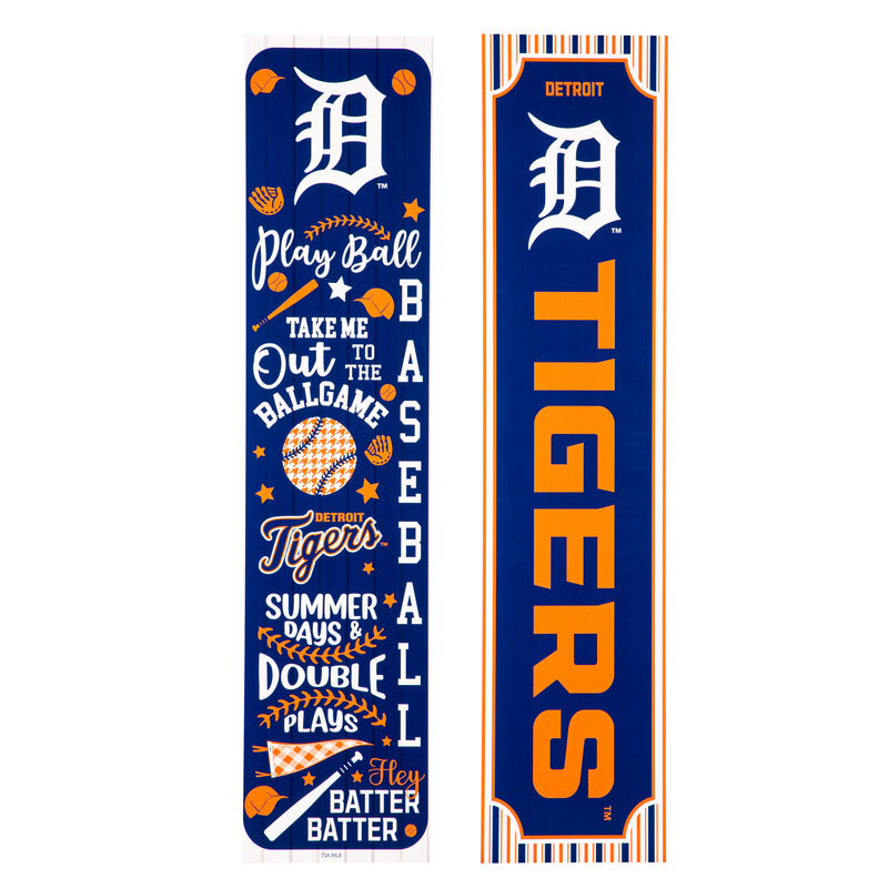 Detroit Tigers, Spring Seasonal Leaner, 46" Double Sided