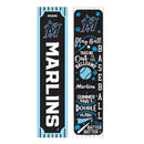 Miami Marlins, Spring Seasonal Leaner, 47" Double Sided