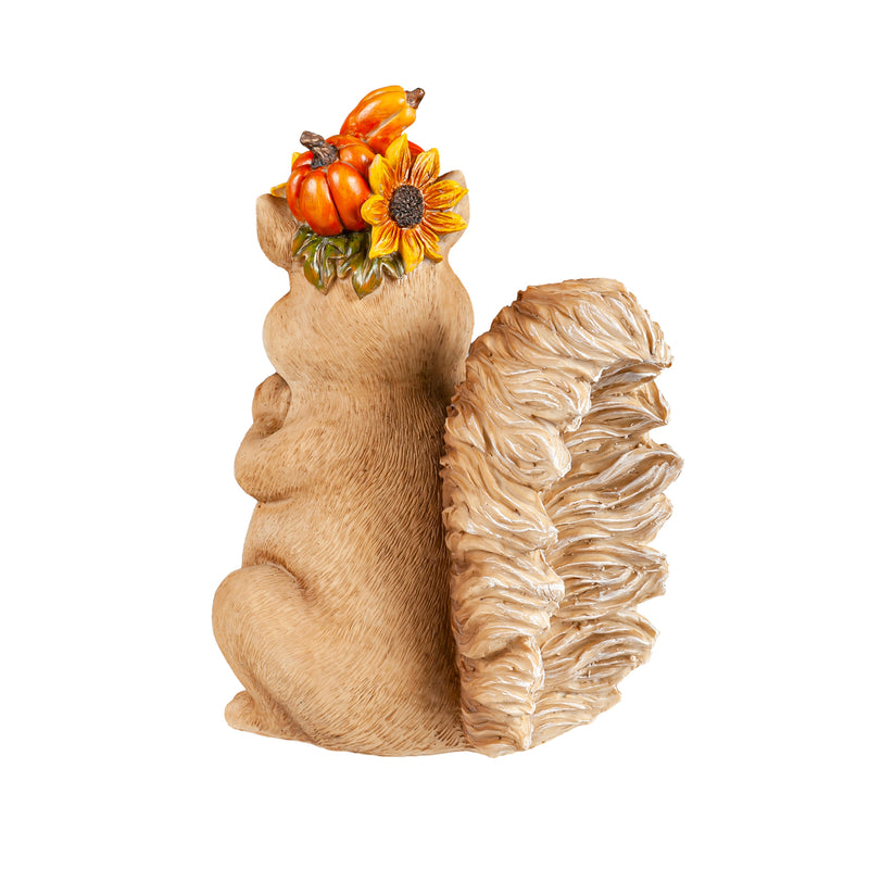 Woodland Creatures with Floral Crown Statuary, Set of 2,84g4257