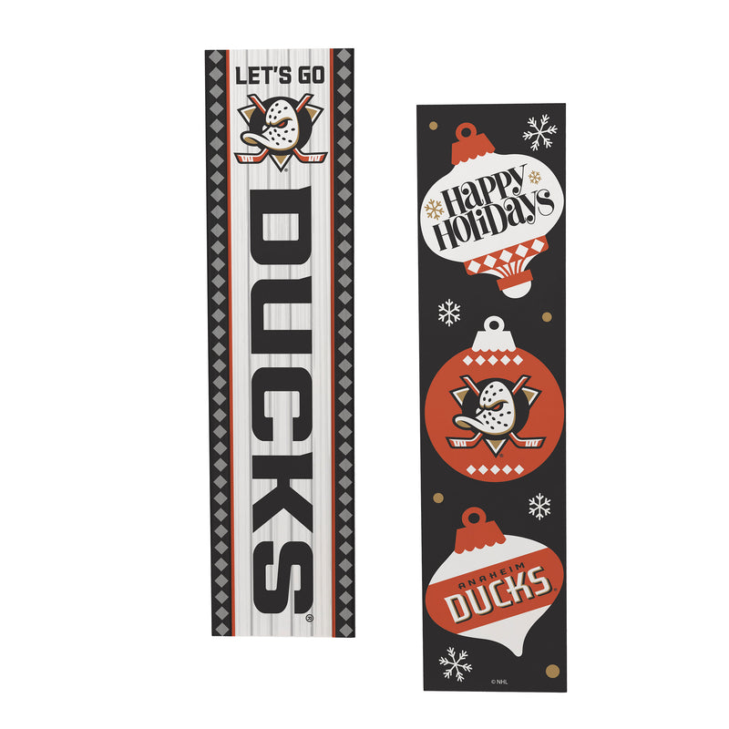 Anaheim Ducks Christmas Double Sided Large Leaner, 46"
