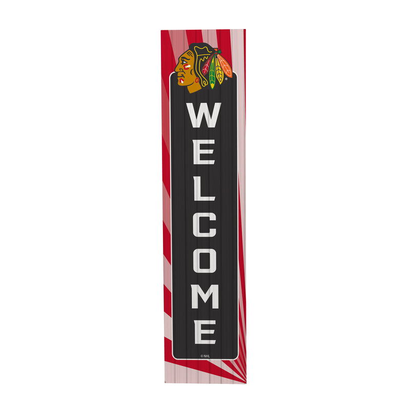 Chicago Blackhawks Summer Seasonal Single Sided Large Leaner, 46"