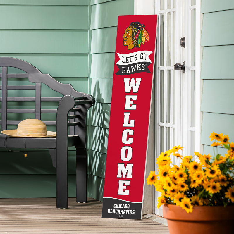 Chicago Blackhawks Large Single Sided Leaner, 46"