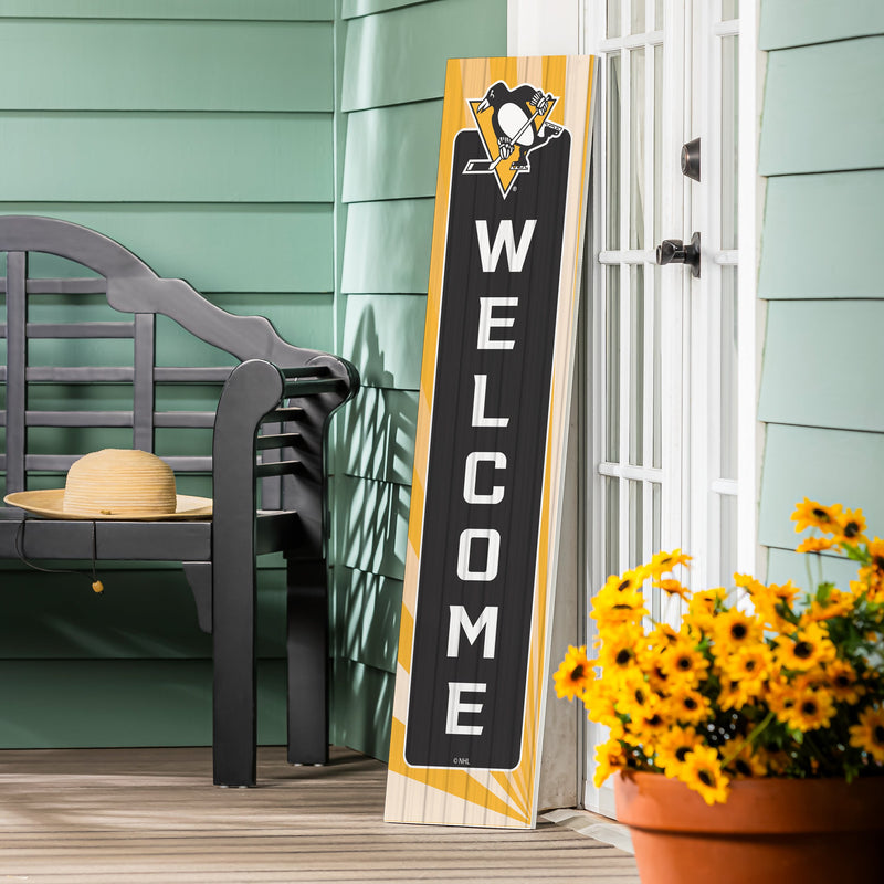 Pittsburgh Penguins Summer Seasonal Single Sided Leaner, 46"