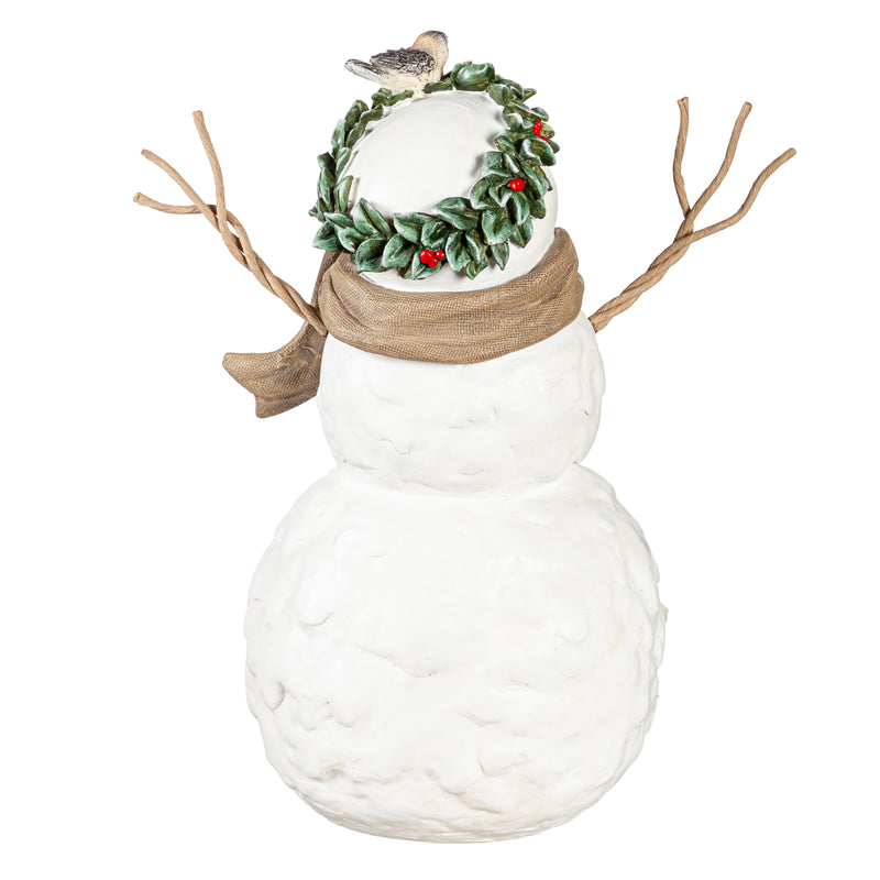 Woodland Snowmen Statue 14"H, 2 ASST,84g4729