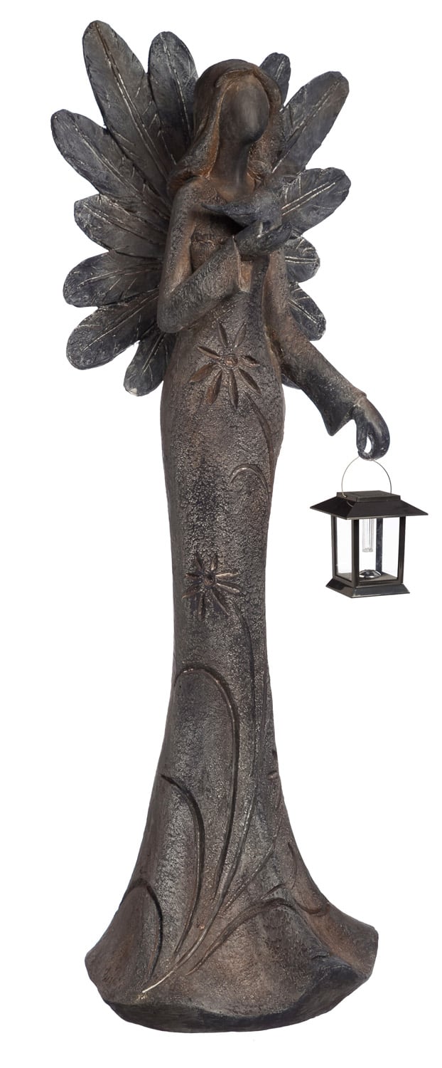 Angel Statue with Solar Lantern,84g477