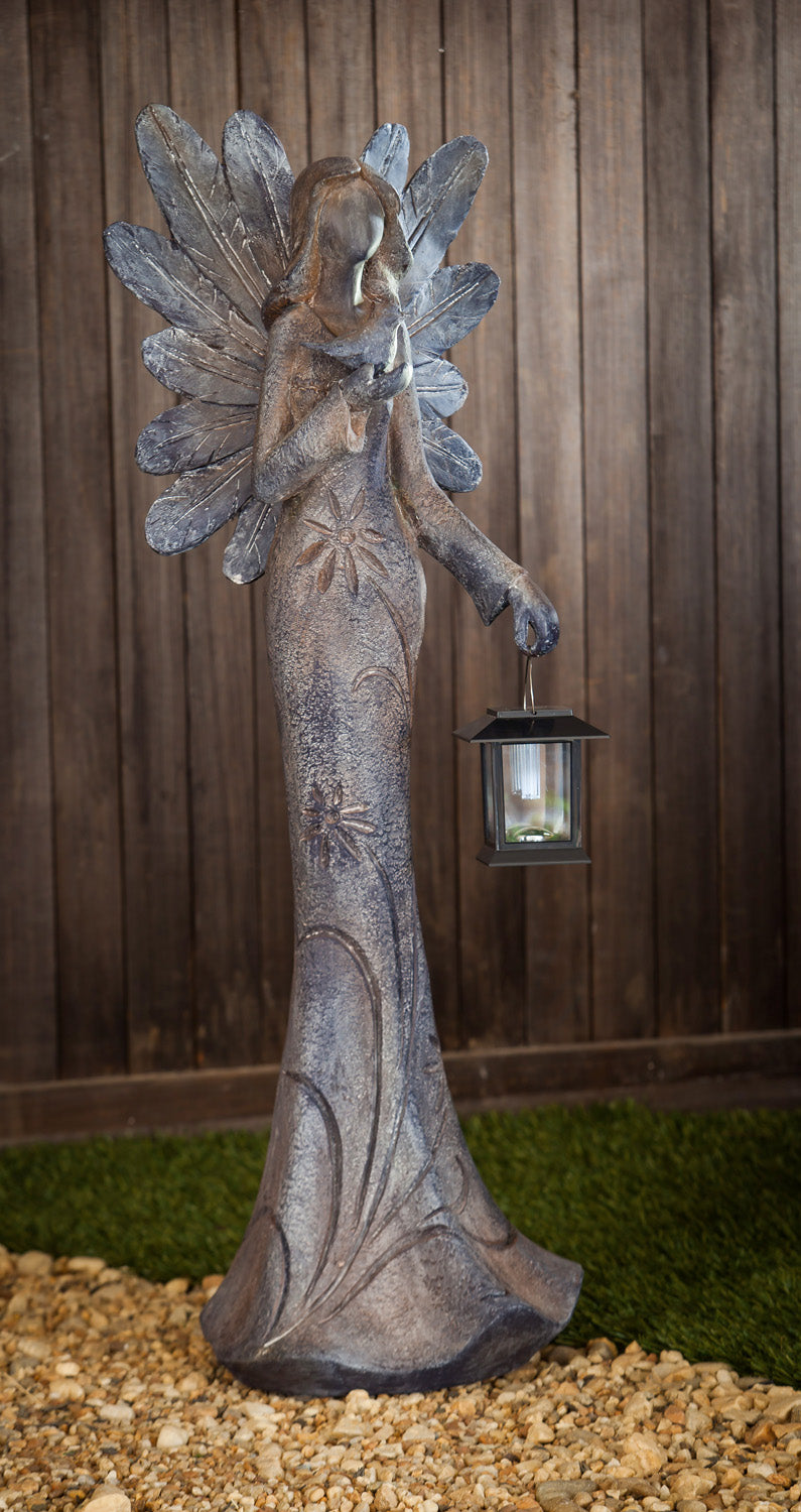 Angel Statue with Solar Lantern,84g477