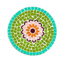 Mosaic Spring Garden Stone, Pink Flower