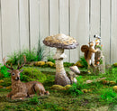 Evergreen Statuary,18"H Textured Mushroom Statue,12.61x12.61x17.93 Inches