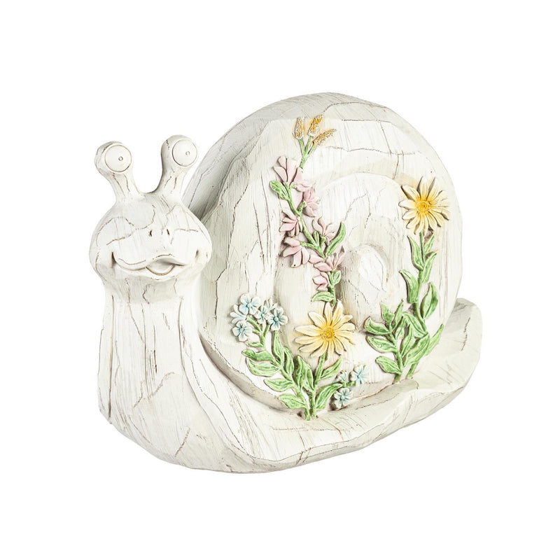 Carved Floral Statuary, Snail