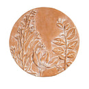 Terracotta Floral Round Stepping Stone