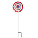 Patriotic Glass Garden Stake