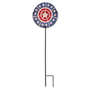Patriotic Glass Garden Stake