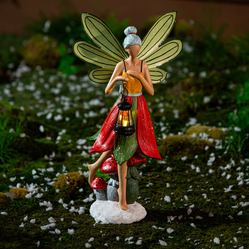 LED Resin Mystical Fairy Statuary,84g5345