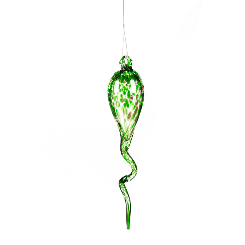 Hanging Art Glass Swirl Garden Decor, Set of 3,84g5349