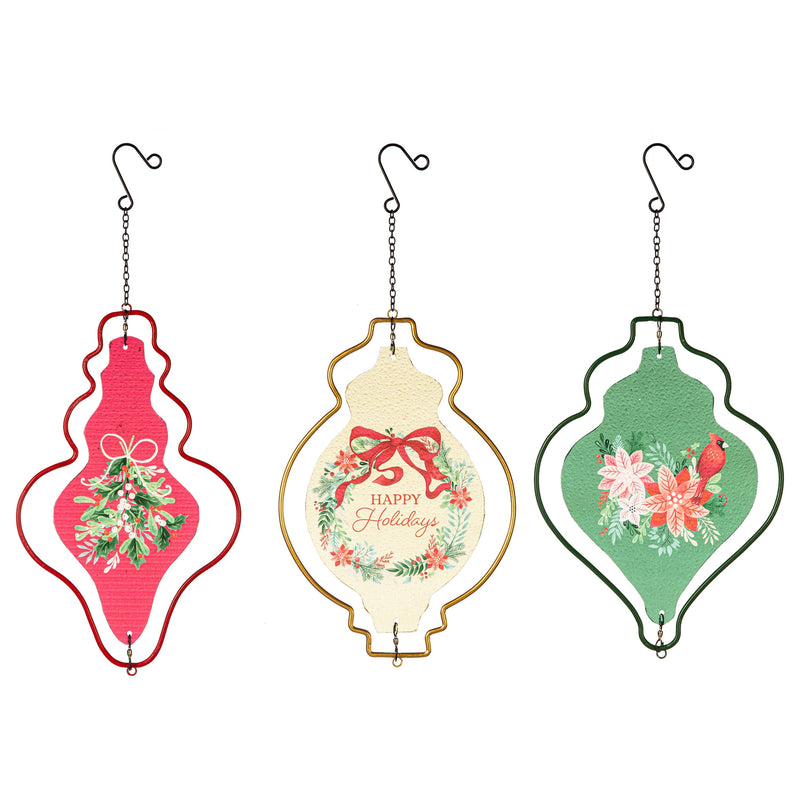 Glass Wind Spinner Hanging Decor,84g5367