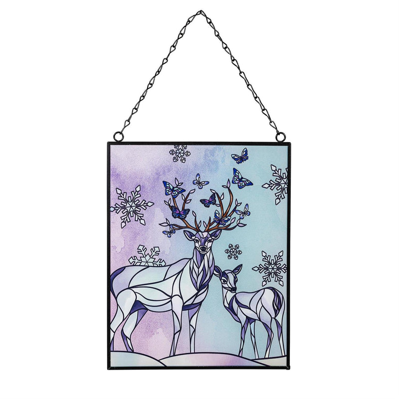 Season to Sparkle Wall Decor, Indoor Alternative Wall, Ice Stained Glass, 8" L x 10" H, Asst of 2