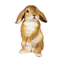 Resin Brown Rabbit Statue, 9"H