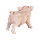 Petal & Plow Garden Statue, Resin Happy Pig Statue, 5"H