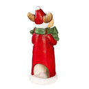 Woodland Storybook Garden Statue, MGO Statue Candle Holder, Santa and Reindeer, 16.5"H, Asst of 2