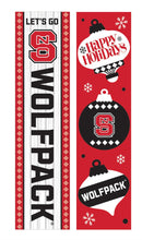 46" Double Sided Leaner, North Carolina State University, Christmas