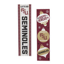 46" Double Sided Leaner, Florida State University, Christmas