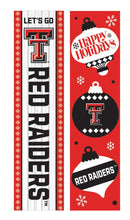 46" Double Sided Leaner, Texas Tech University, Christmas