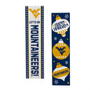 46" Double Sided Leaner, West Virginia University, Christmas