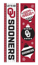 46" Double Sided Leaner, University of Oklahoma, Christmas