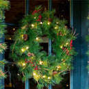 24"WREATH BTTRY LITE