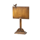 Table Top Chalkboard with Bird Decor