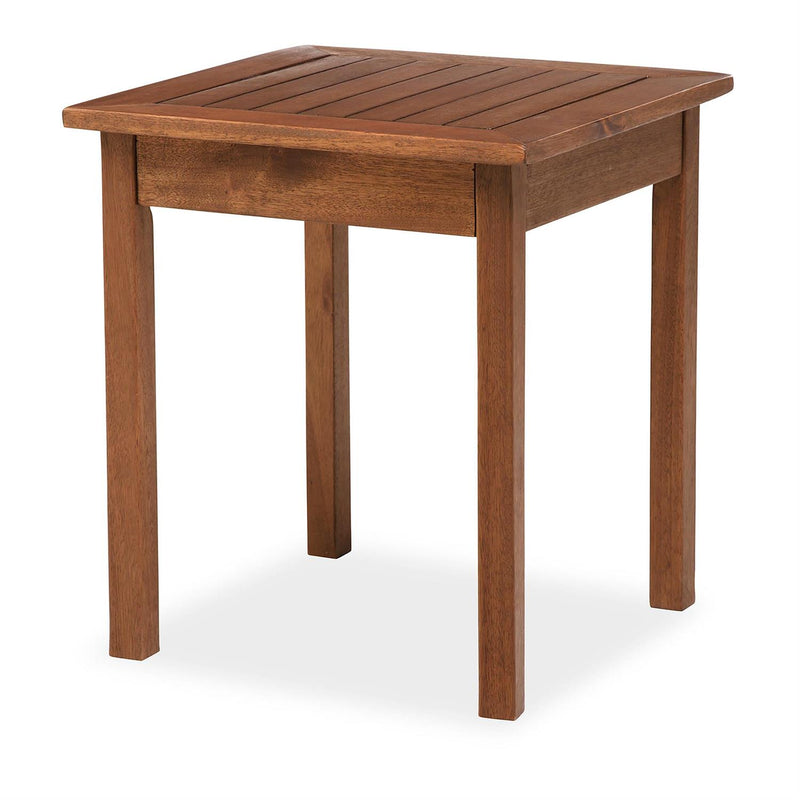 Eucalyptus Wood Side Table, Lancaster Outdoor Furniture Collection - Natural