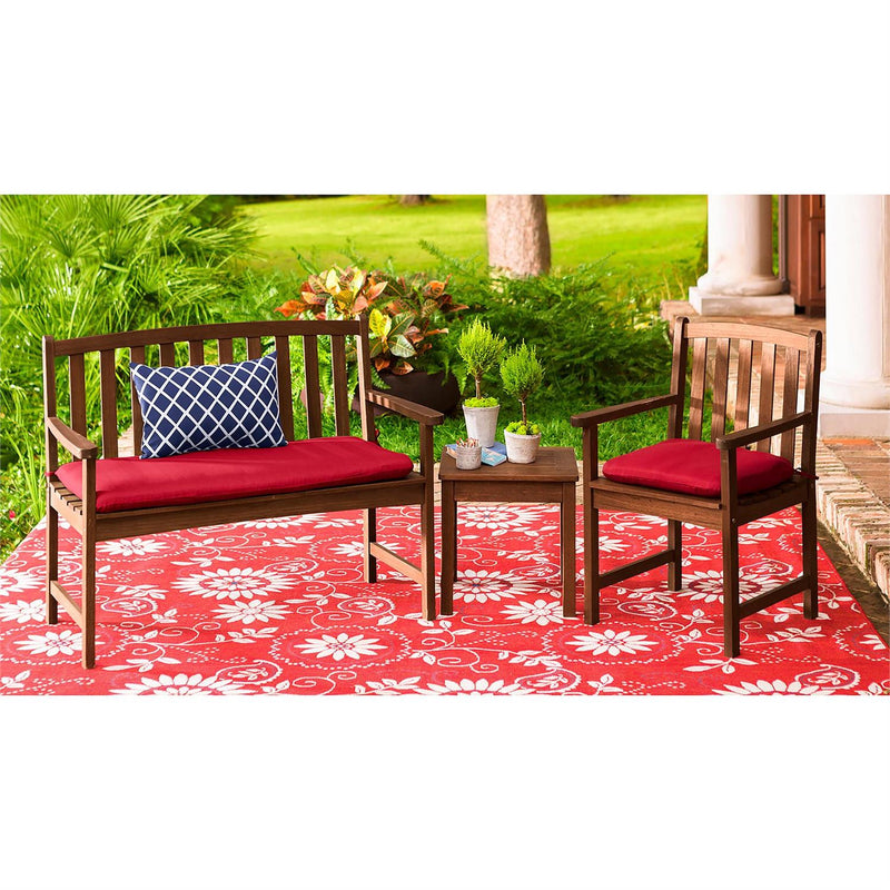 Eucalyptus Wood Side Table, Lancaster Outdoor Furniture Collection - Natural