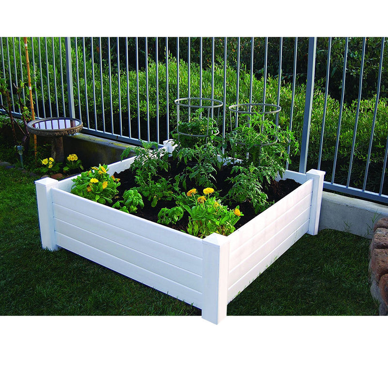 Classic White Raised Bed 4 x 4,8f00493