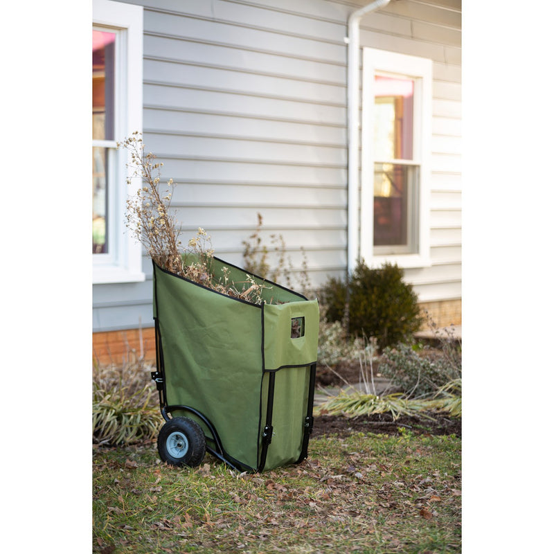 Evergreen Garden Tools & Supplies,Foldable Wheel Barrow,27.56x24.8x37.4 Inches