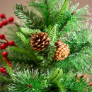 Woodland Storybook Tree Artificial Pine Cone and Berry, 48"H