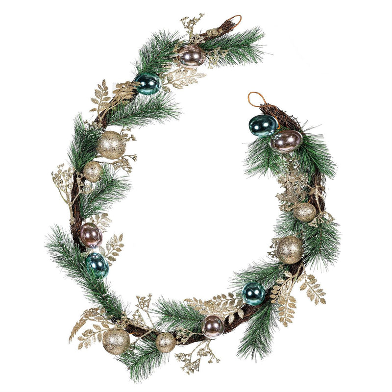 Season to Sparkle Garland Artificial with Ornaments, 72" H