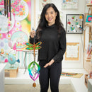 Dragonfly Spinning Hanging Decor,8hdg044