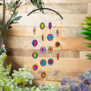 Palm Beach Outdoor Hanging Décor, Glass Colorful Circles
