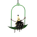 Pollinator Garden Outdoor Hanging Decor, Metal, Swinging Garden Friend, Asst of 4
