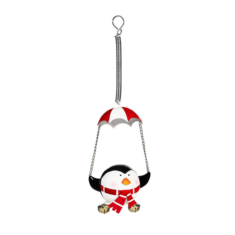 Christmas Vacation Garden Accent, Metal Hanging Decor, Jolly Friend, Asst of 4