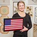 LED Wall Decor, Rectangle, American Flag,8led001rt