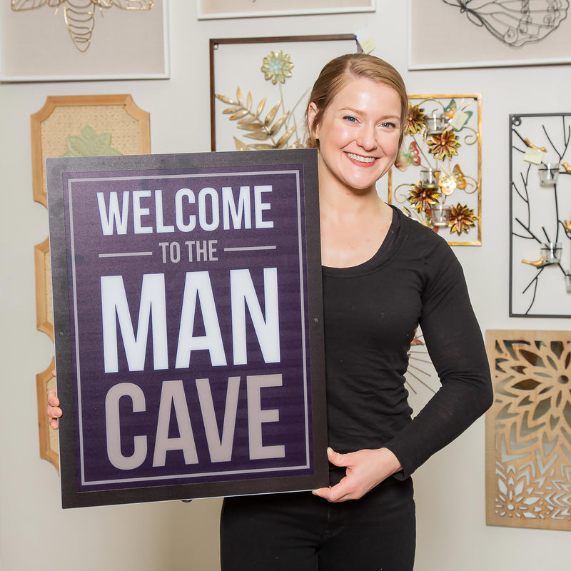 LED Wall Decor, Edgelite, Rectangle, Man Cave