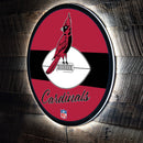 Arizona Cardinals NFL Football Large Round Vintage Edgelite LED Decor