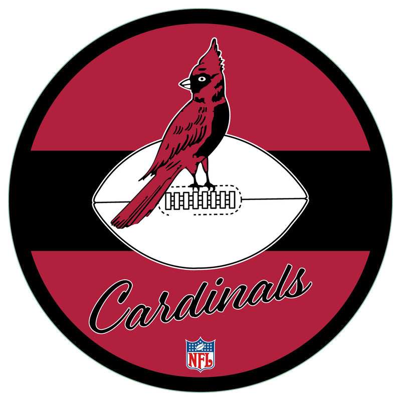 Arizona Cardinals NFL Football Large Round Vintage Edgelite LED Decor