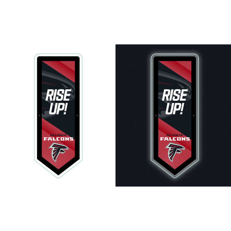Atlanta Falcons NFL Football Pennant Glazelite LED Decor